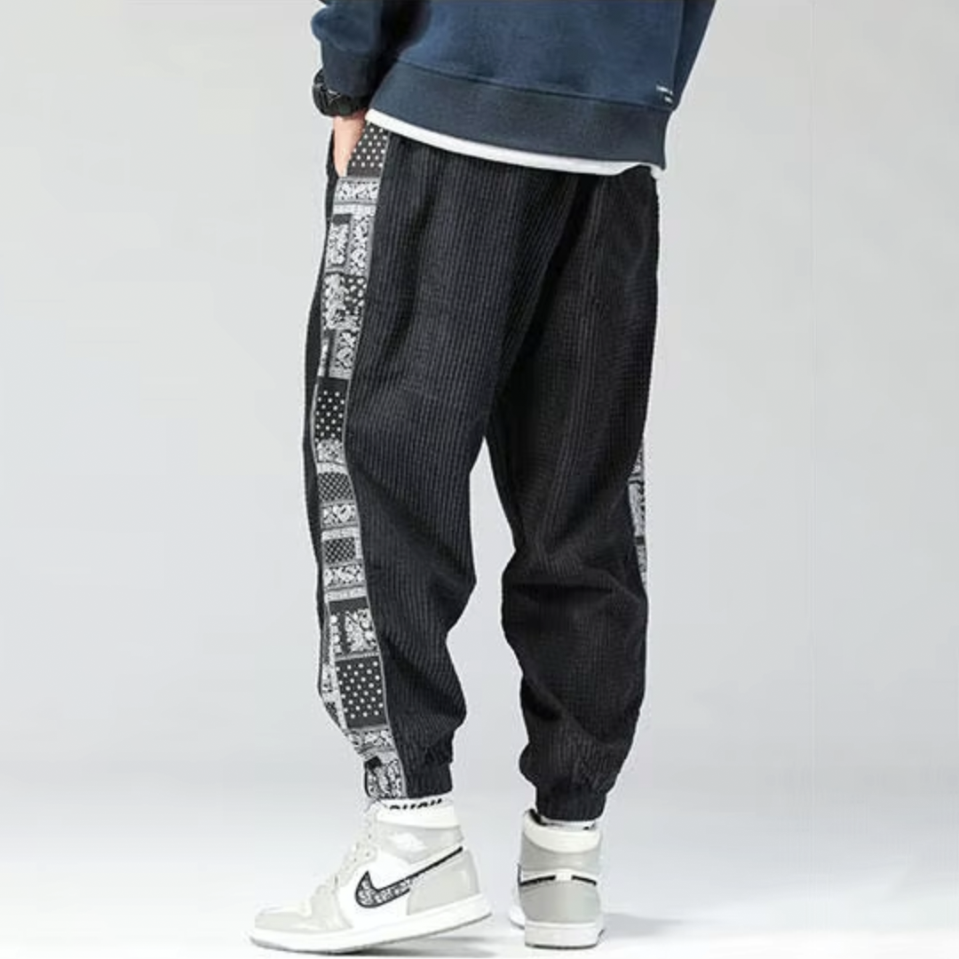 Aztec Corduroy Cotton Sweat Pants