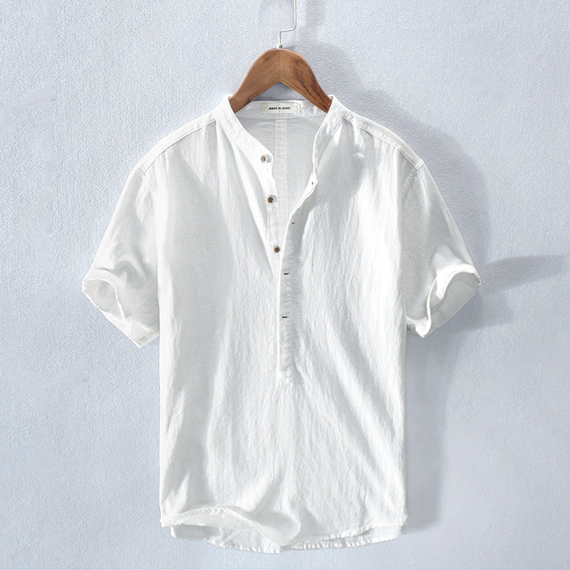 Monte Carlo Cool Breeze Linen-Cotton Shirt