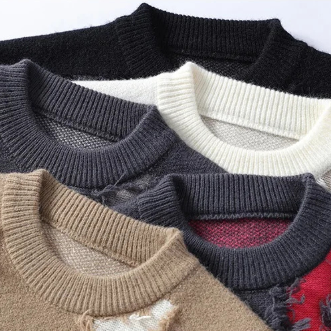 Baveno Distressed Wool Sweater