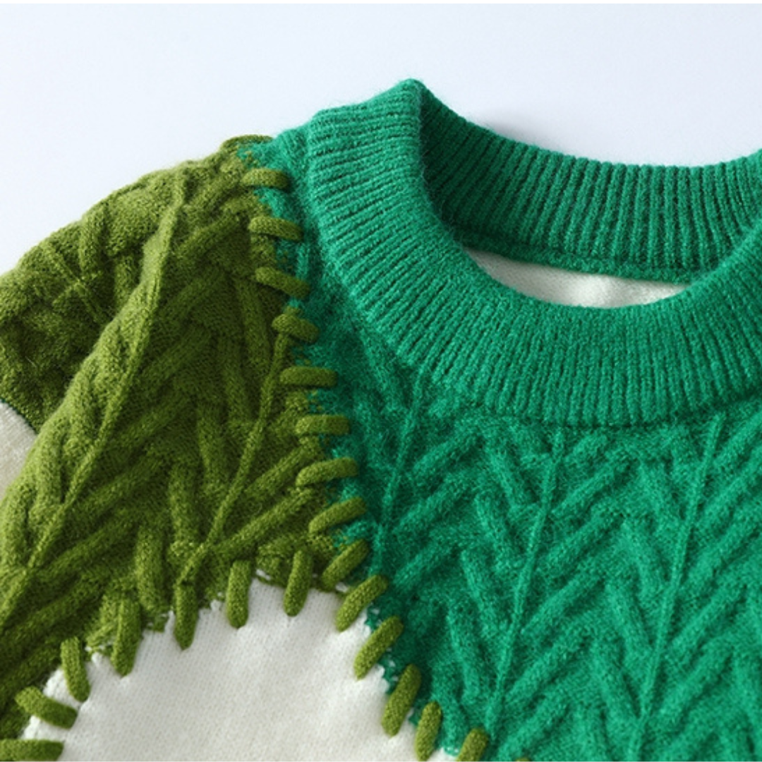 Chiron Mosaic Stitch Wool Sweater