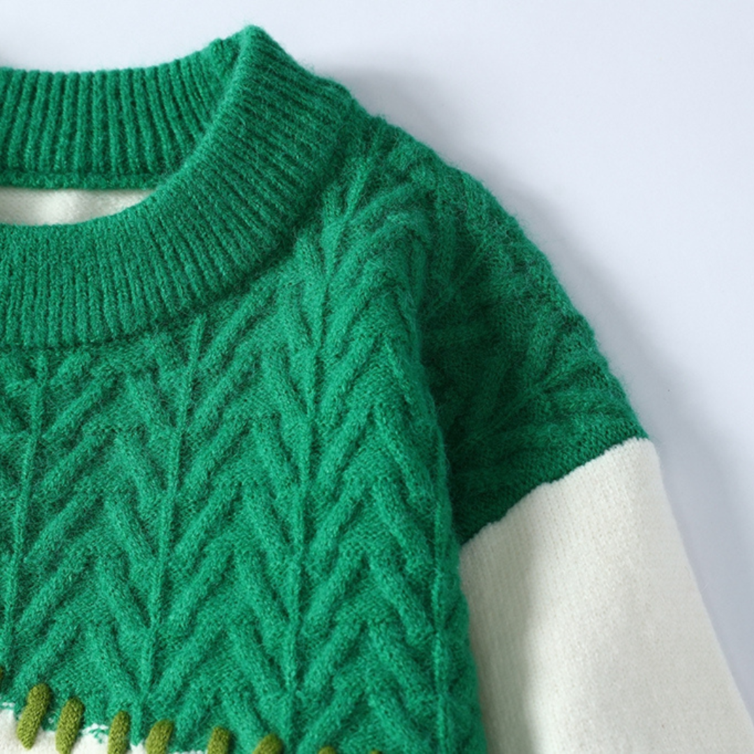 Chiron Mosaic Stitch Wool Sweater