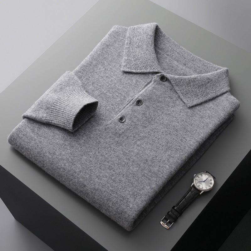 Hercules Long Sleeved Wool Polo