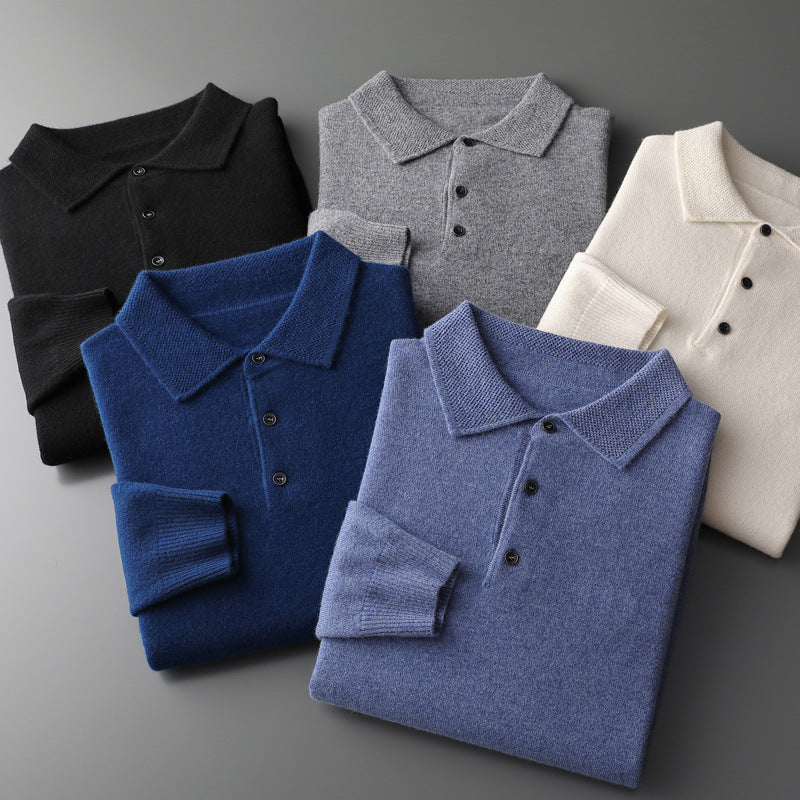 Hercules Long Sleeved Wool Polo