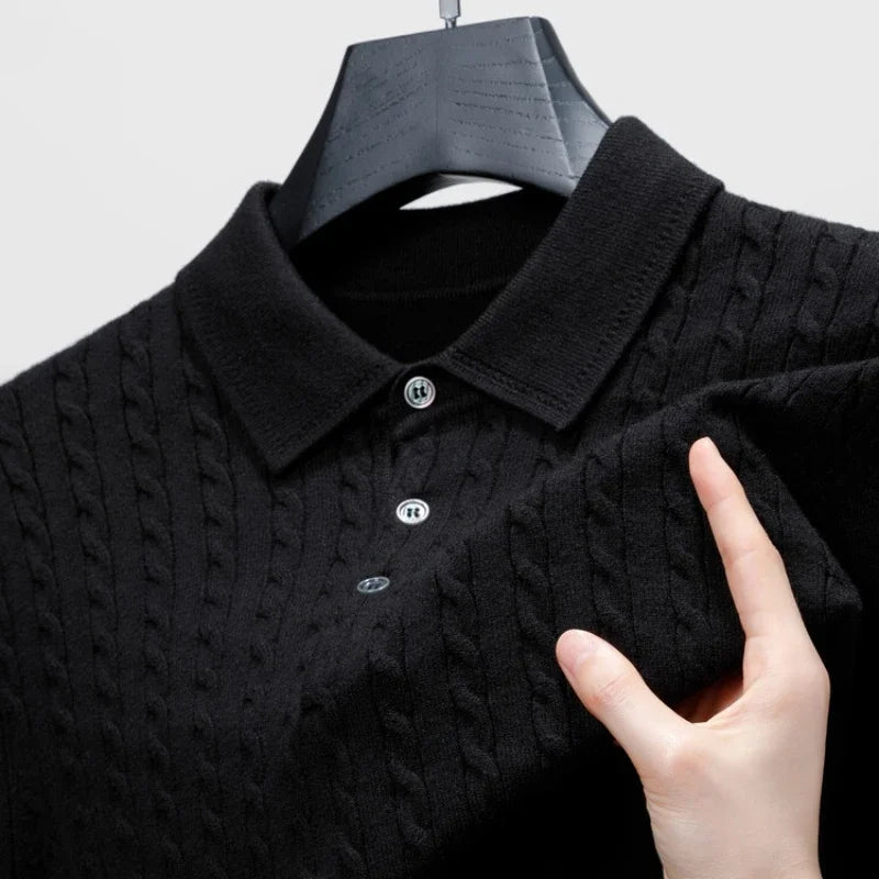 Colmar Knitted Wool Polo Sweater