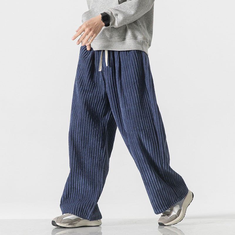 Bellet Loose Fit Corduroy Cotton Sweat Pants