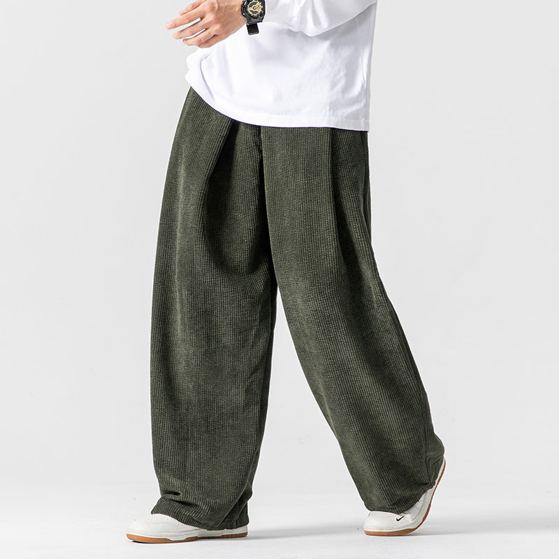 Milan Wide Fit Corduroy Cotton Pants