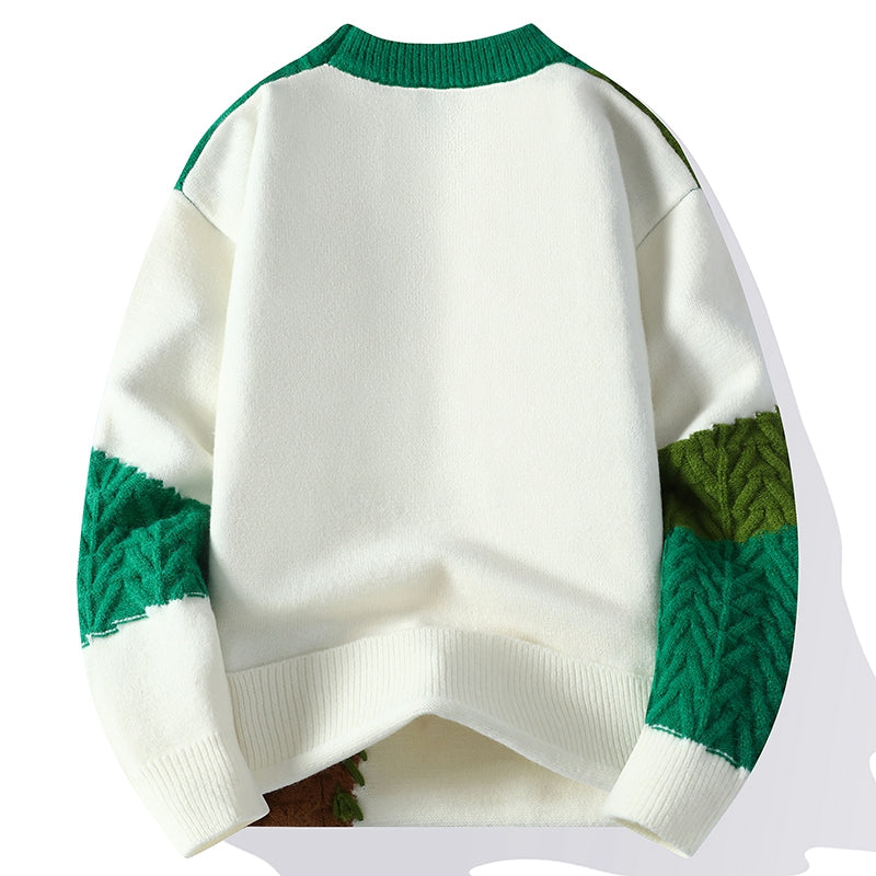 Chiron Mosaic Stitch Wool Sweater