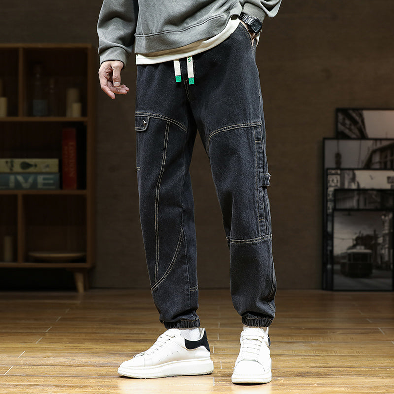 Sebastein Cotton Denim Style Sweat Pants