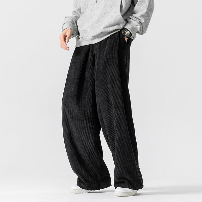 Milan Wide Fit Corduroy Cotton Pants