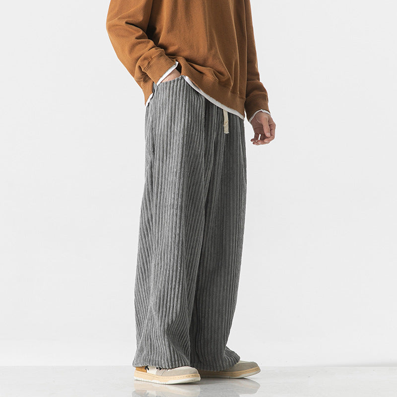 Bellet Loose Fit Corduroy Cotton Sweat Pants