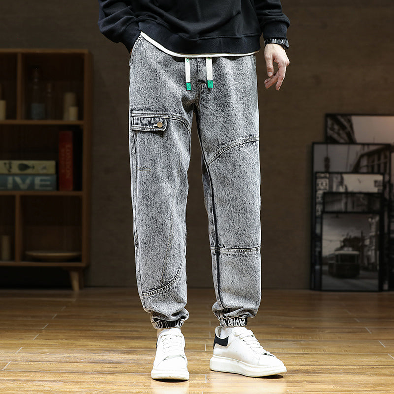 Sebastein Cotton Denim Style Sweat Pants