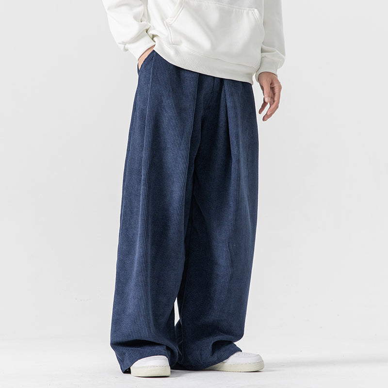 Milan Wide Fit Corduroy Cotton Pants