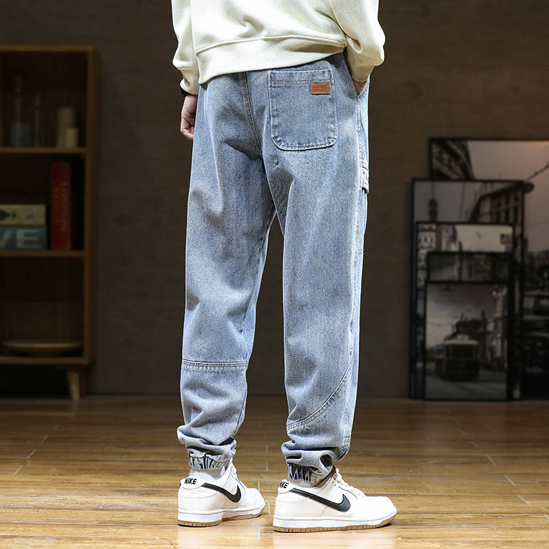 Sebastein Cotton Denim Style Sweat Pants