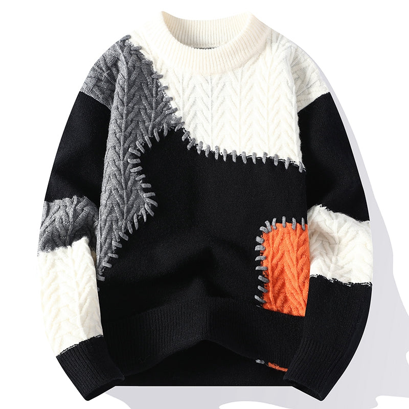 Chiron Mosaic Stitch Wool Sweater