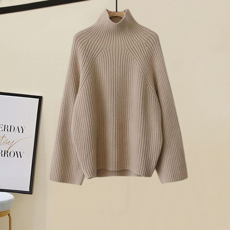 Le Lacs Cotton Blend Turtle Neck Sweater