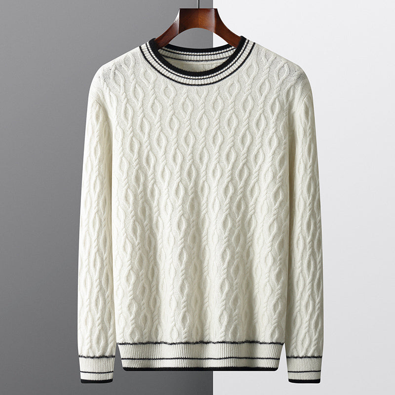 Germain Cashmere Wool Cable-knit Sweater