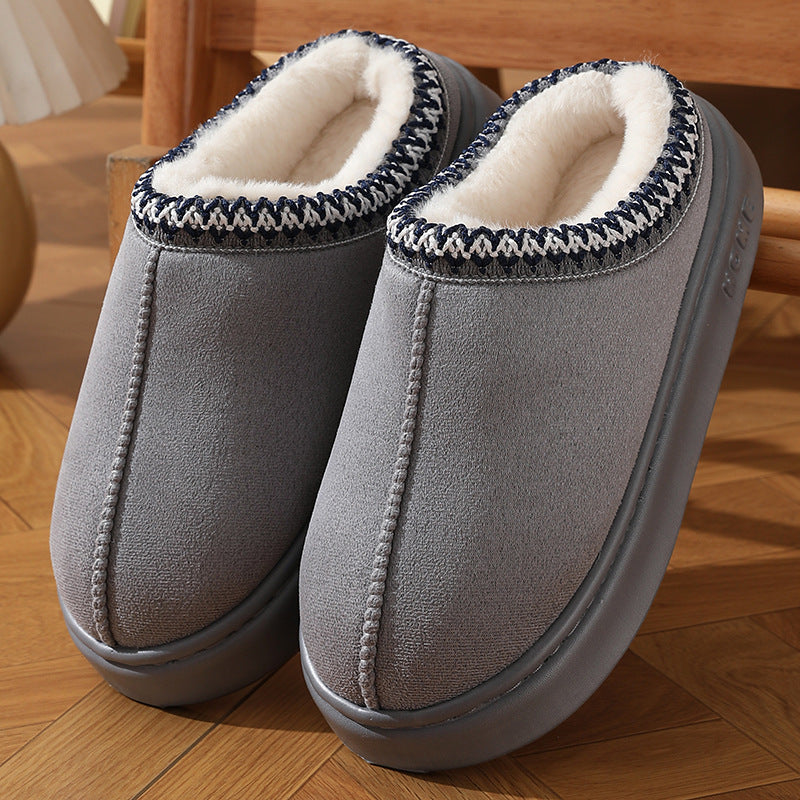 Ayas Cotton Blend Fur Lined Slippers