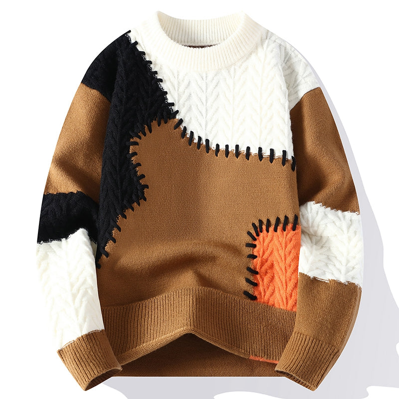 Chiron Mosaic Stitch Wool Sweater