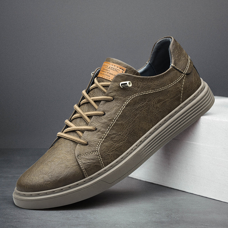 Bonvillars Leather Canvas Shoe