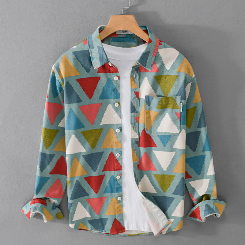 Caprí Geometric Cotton Shirt