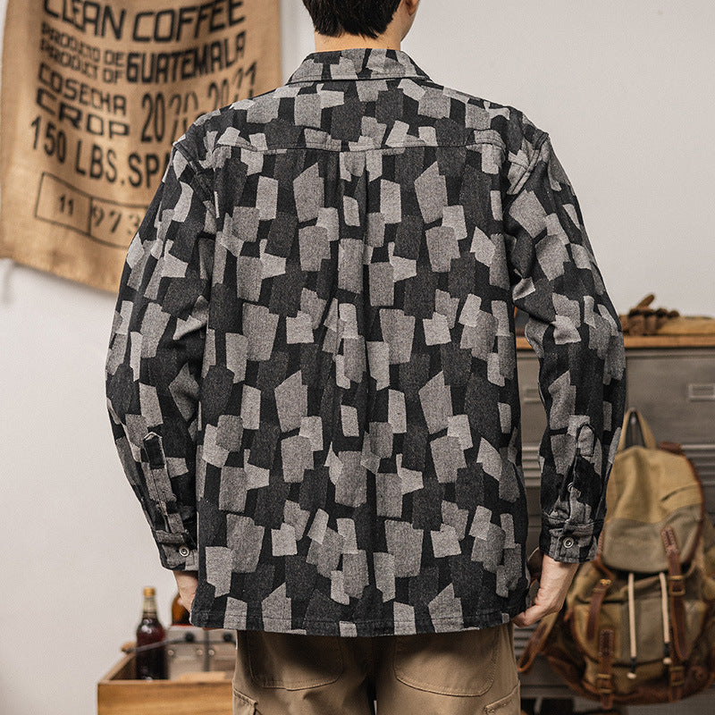 Dǎli Abstract Cotton Shirt