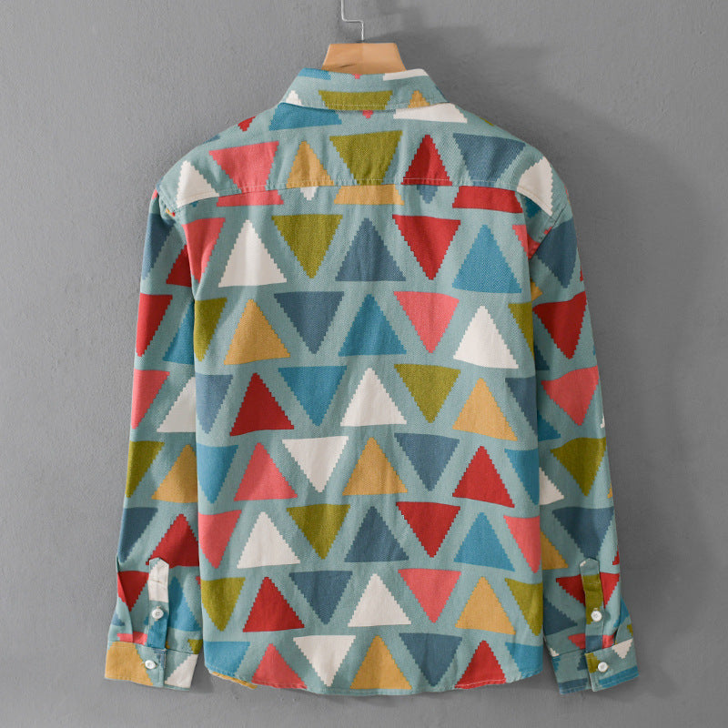 Caprí Geometric Cotton Shirt