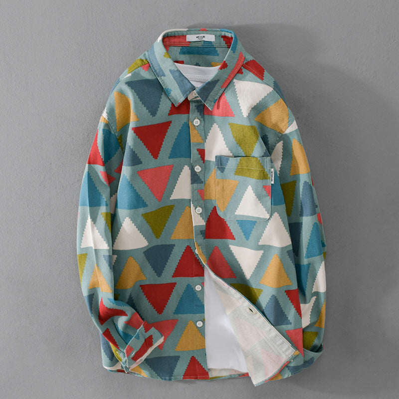 Caprí Geometric Cotton Shirt