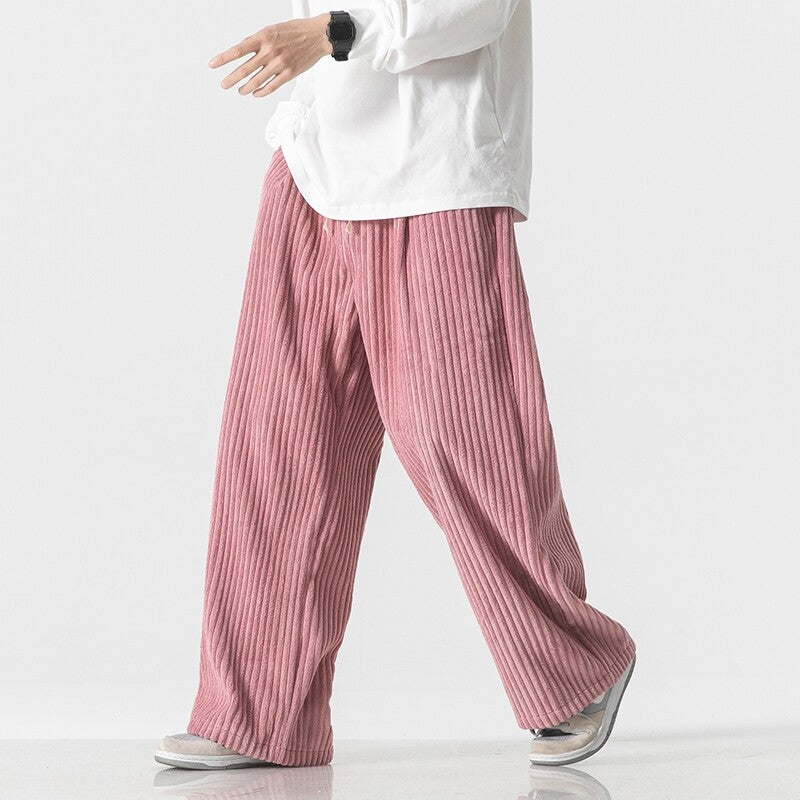 Bellet Loose Fit Corduroy Cotton Sweat Pants