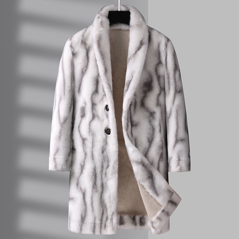 Castellar Wool Fur Trench Coat