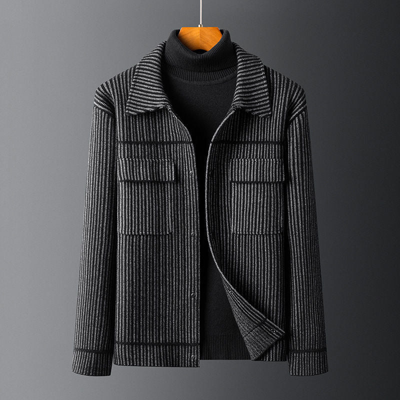 Nouvaines Wool Blend Lapel Jacket