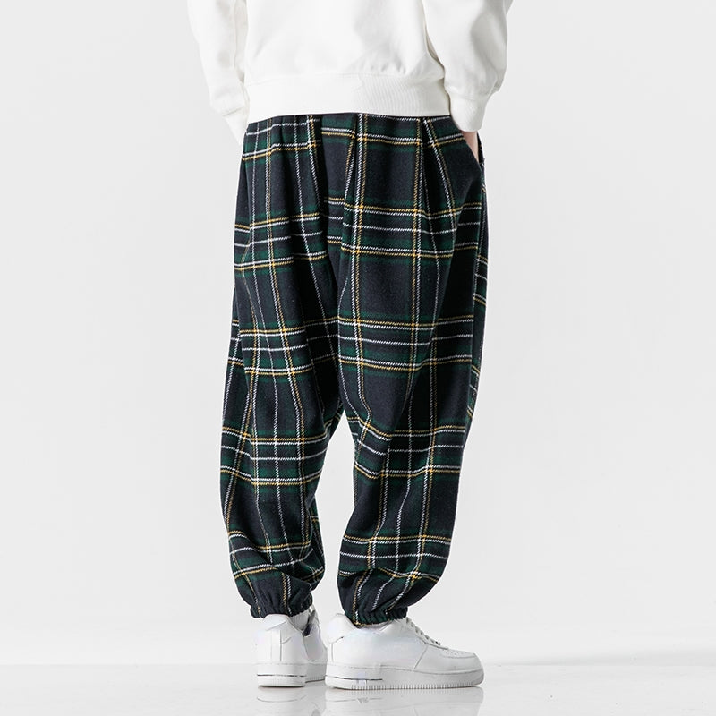 Pauvetta Plaid Wool Blend Sweat Pants