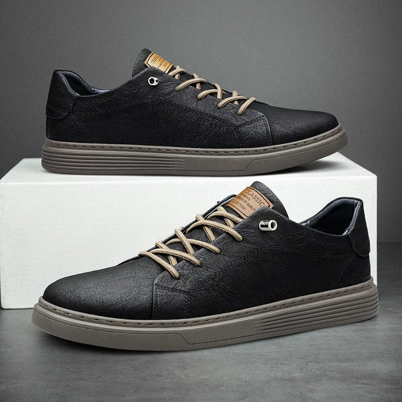 Bonvillars Leather Canvas Shoe