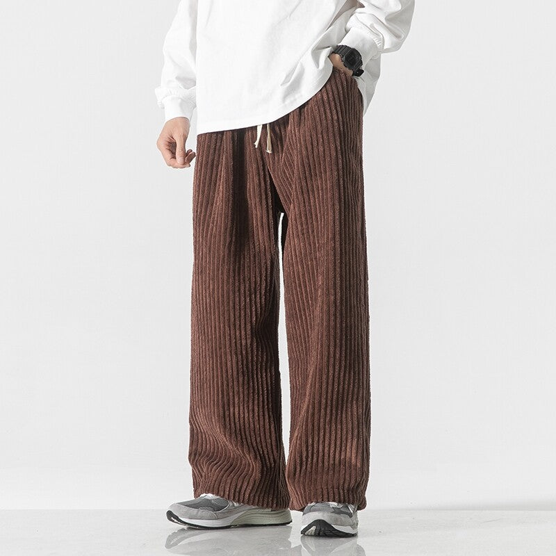 Bellet Loose Fit Corduroy Cotton Sweat Pants