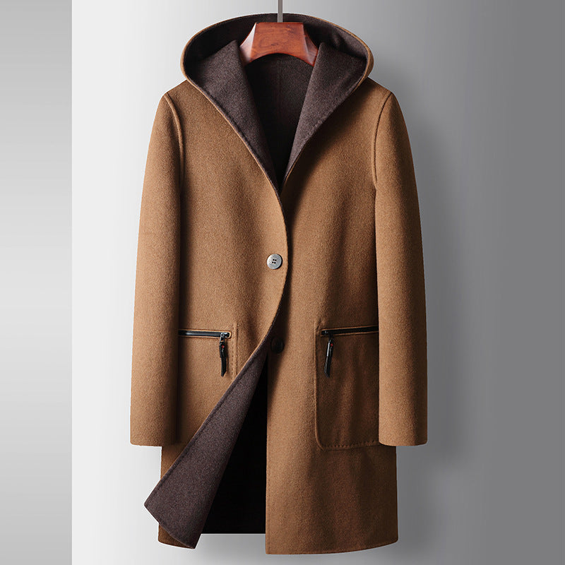 Abayeles Wool Blend Trench Coat