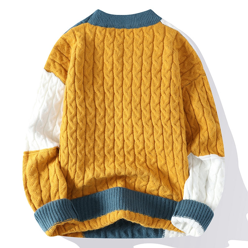 Petra Patchwork Wool Sweater