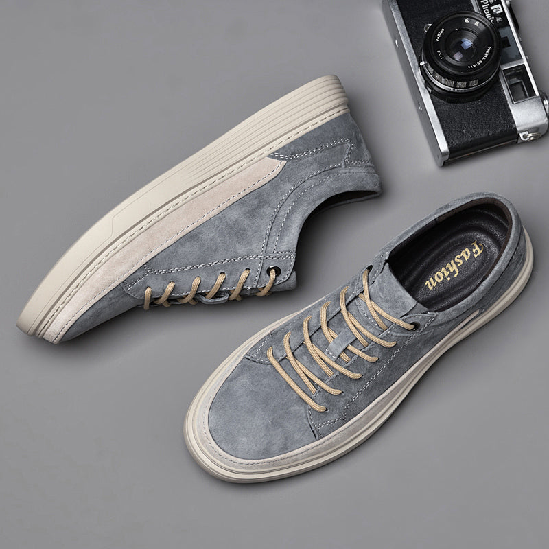 Dalmase Leather Canvas Shoes