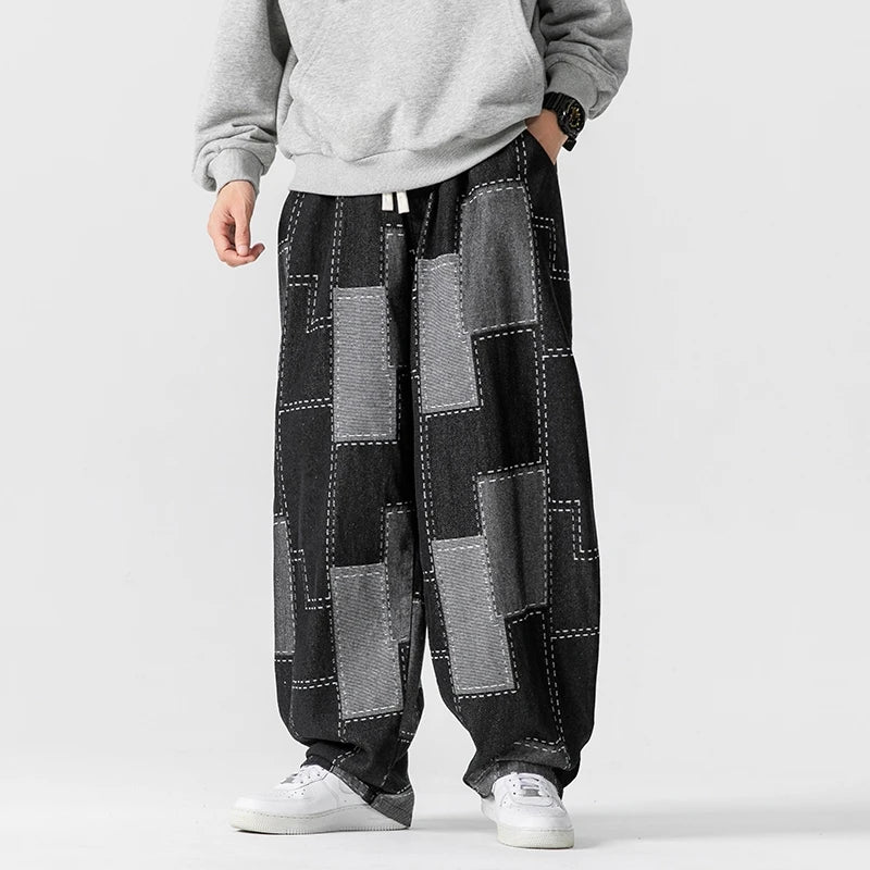 Sautde Millo Cotton Patchwork Sweat Pants