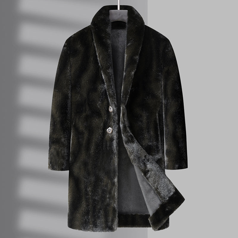 Castellar Wool Fur Trench Coat