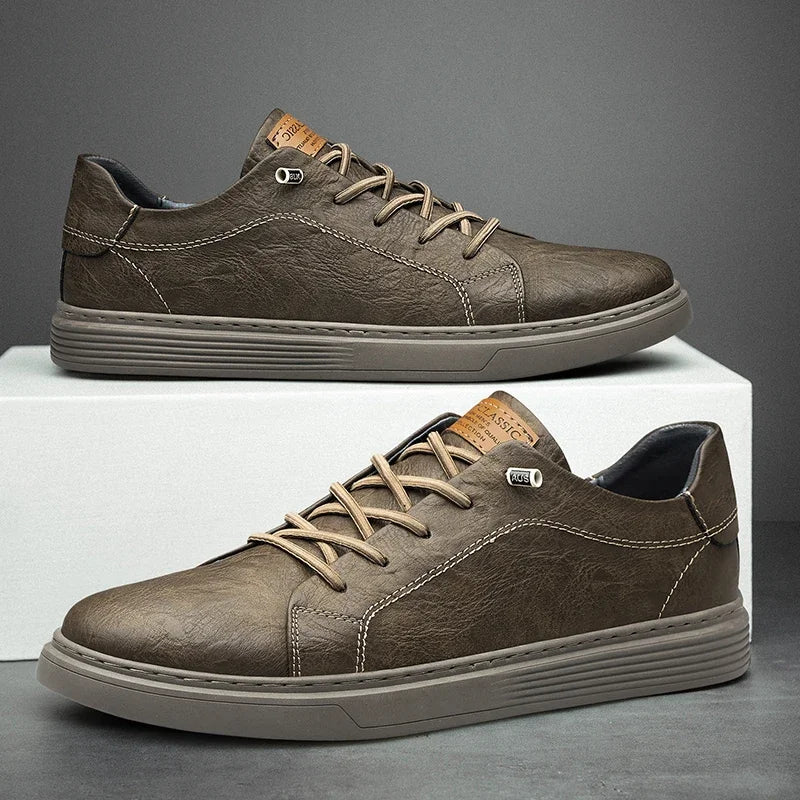 Bonvillars Leather Canvas Shoe