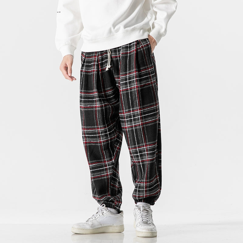 Pauvetta Plaid Wool Blend Sweat Pants