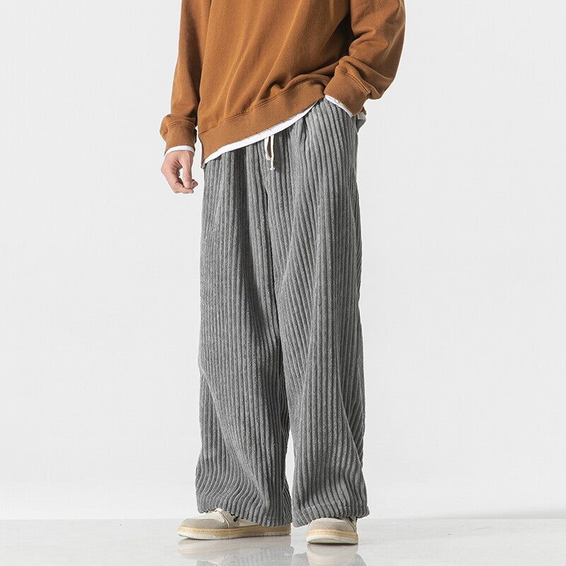 Bellet Loose Fit Corduroy Cotton Sweat Pants