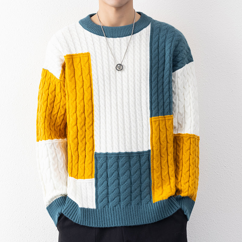 Petra Patchwork Wool Sweater