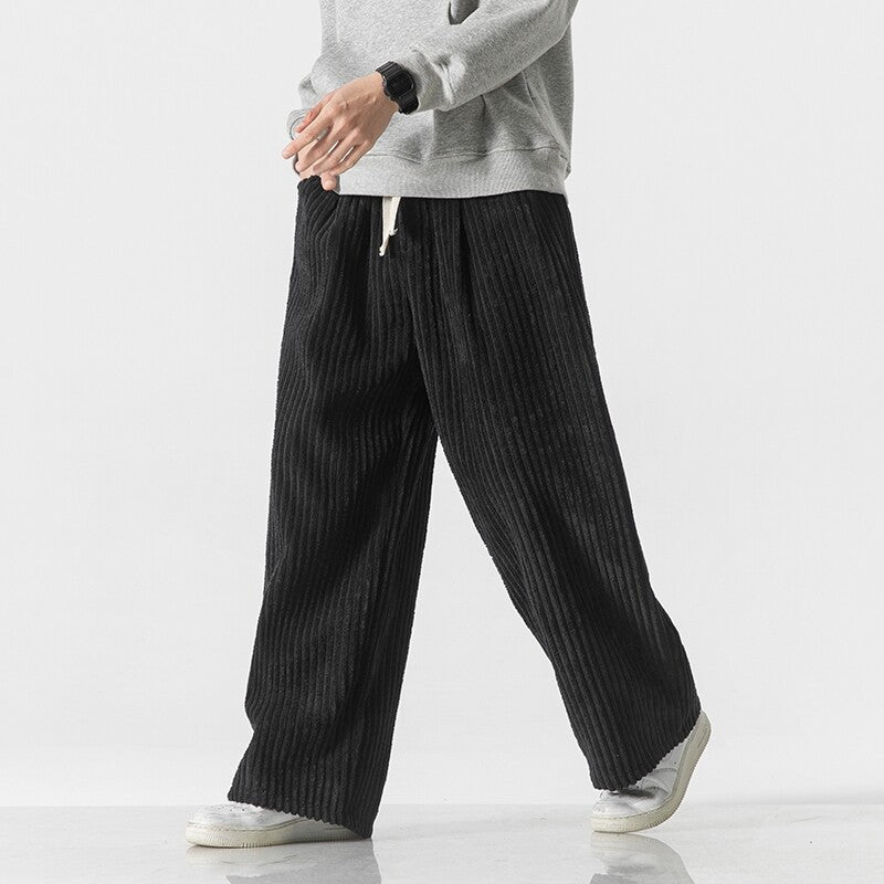 Bellet Loose Fit Corduroy Cotton Sweat Pants