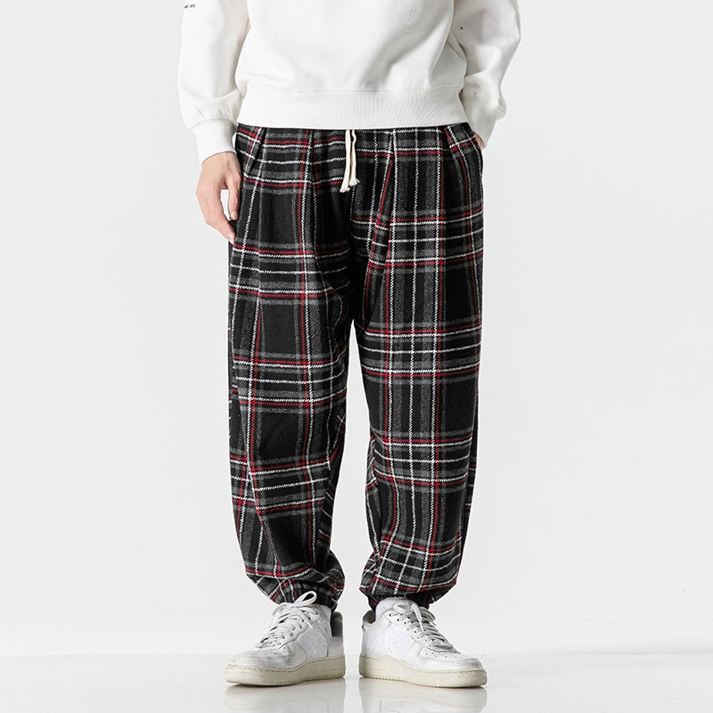 Pauvetta Plaid Wool Blend Sweat Pants