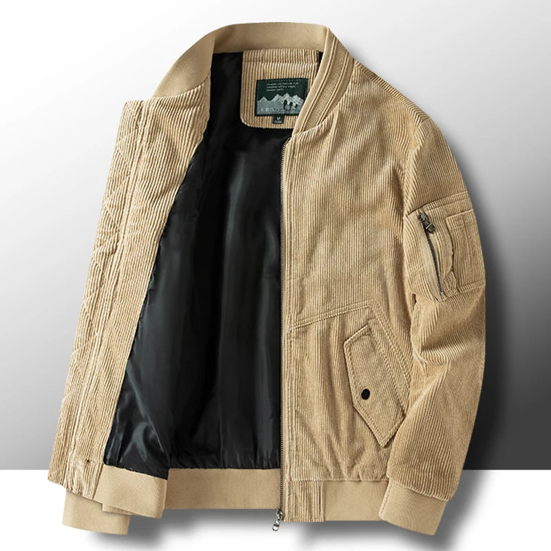 Saorge Corduroy Cotton Bomber Jacket