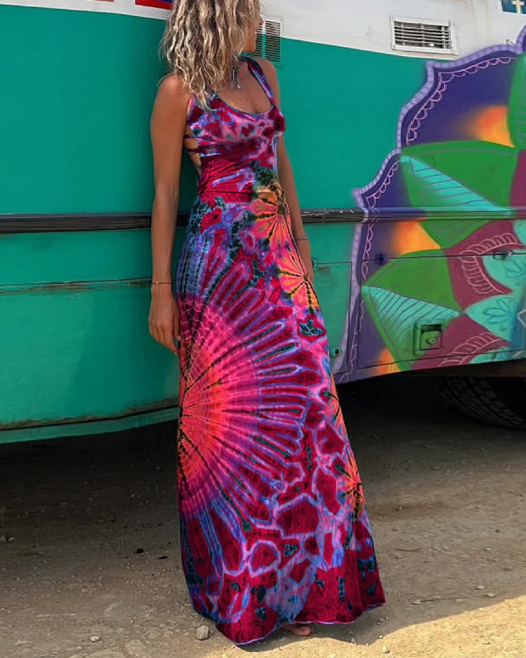 Monaco Radiance Tie-Dye Maxi Dress