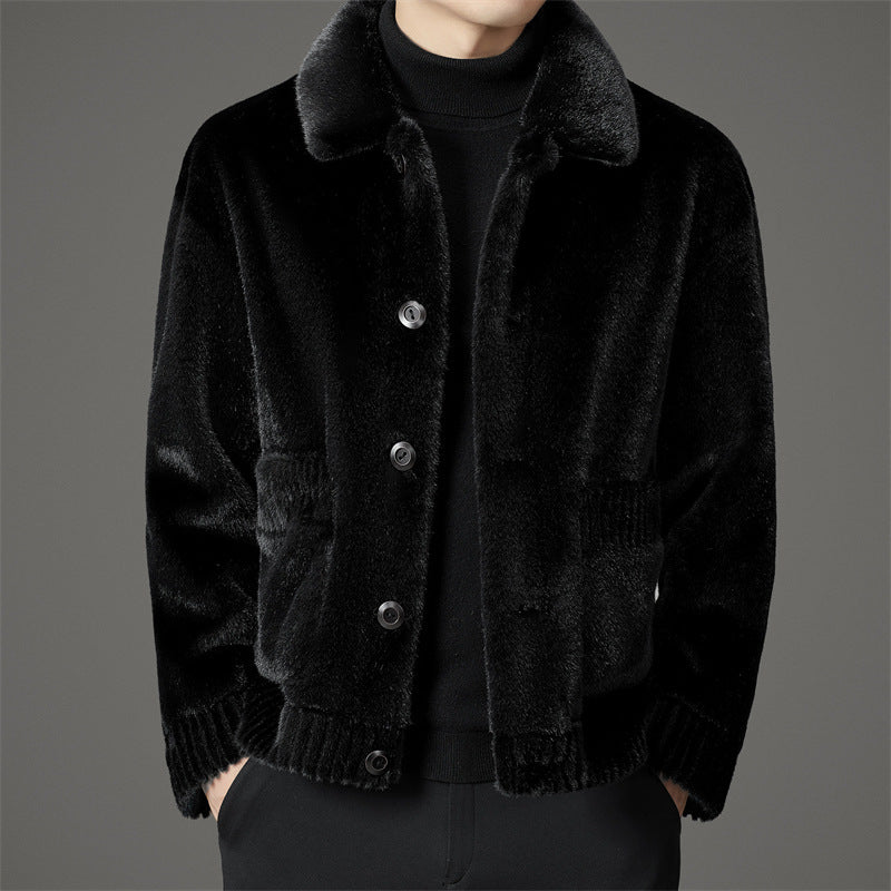 Tournefour Cotton Blend Fur Jacket