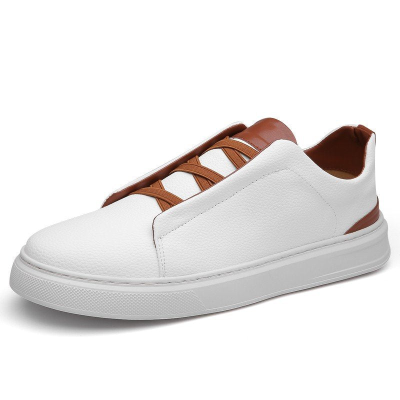 Soubrana Slip On Leather Canvas Shoes