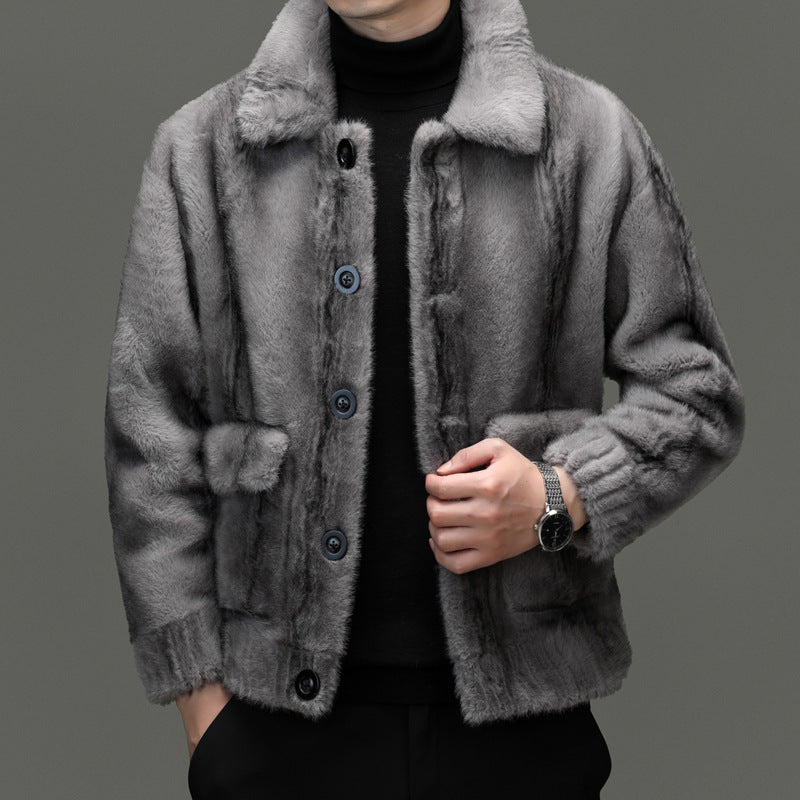 Coaraze Cotton Blend Fur Jacket