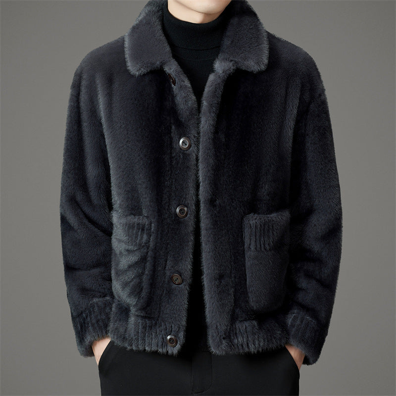 Tournefour Cotton Blend Fur Jacket